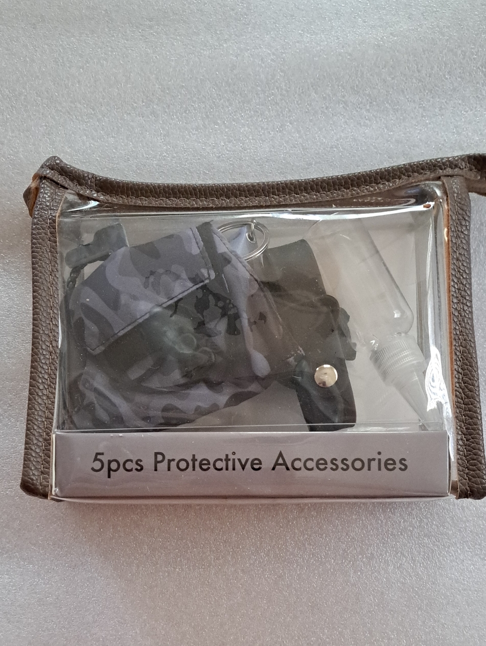 5pcs Protective Accessories Kit - Gray Clear Pouch